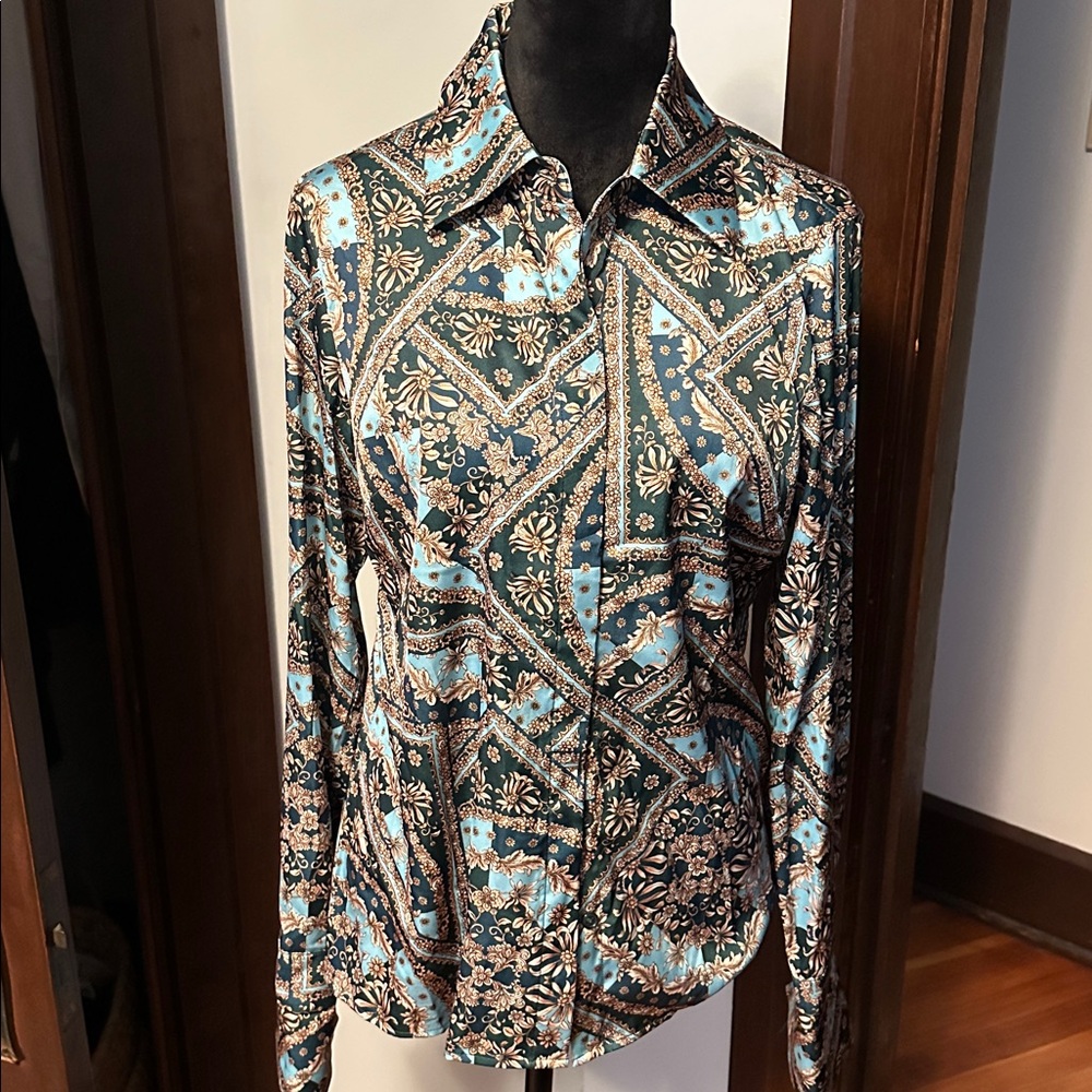 Floral Paisley Button-Up Shirt